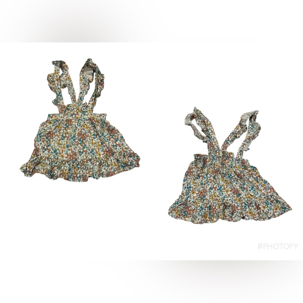 Wonder Nation Floral Kids Blouse with‎ Ruffle Straps